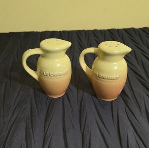 Le Creuset Yellow and Orange Salt and Pepper Shakers